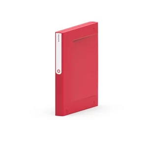 ORPLAST Plastikowy segregator na dokumenty A4 MOXOM NewBINDER 35mm czerwony 6081-uniw - Segregatory - miniaturka - grafika 1