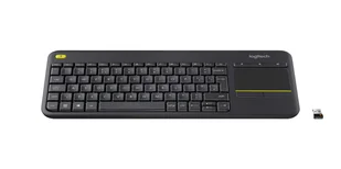 Logitech K400 Plus Tv RF Wireless Słowacki Czarny 920-008385 920-008385 - Klawiatury - miniaturka - grafika 1