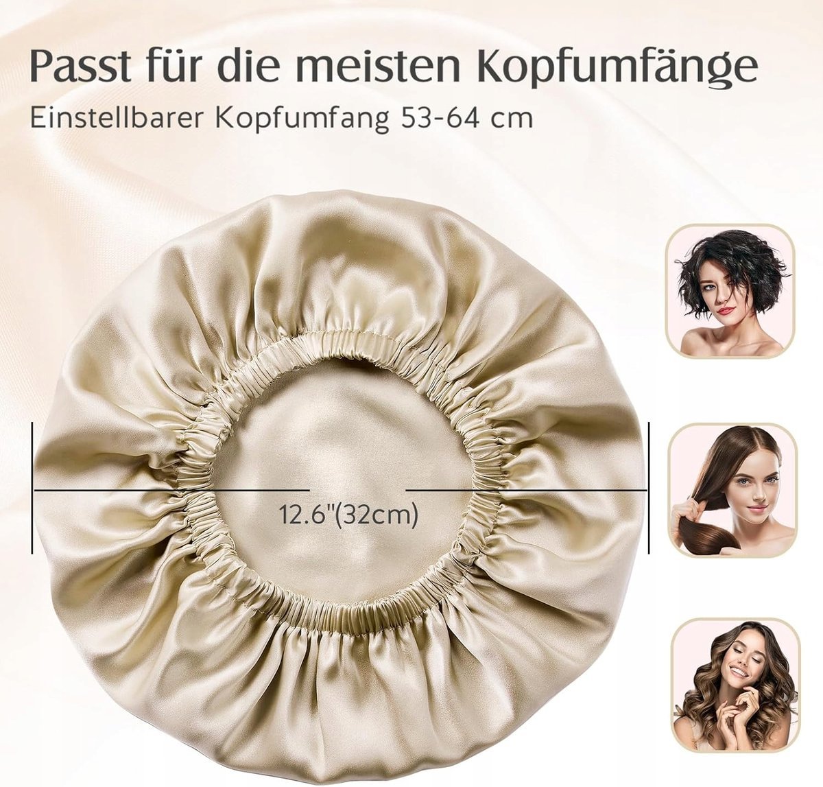 2X CZAPKA DO SPANIA JEDWABNA 22 MOMME DWUWARSTWOWA REGULOWANA ELASTYCZNA