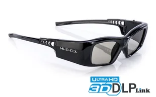 Hi-SHOCK Pro 7G Black Diamond okulary DLP Link 3D z akumulatorem o max. pojemności - Akcesoria do projektorów - miniaturka - grafika 1
