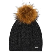 Czapki damskie - Eisbar Afra Lux E80111-009, Kobieta, Czapka, Czarny - miniaturka - grafika 1