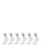 Skarpetki damskie - adidas Skarpety wysokie unisex Cushioned Sportswear Crew Socks 6 Pairs HT3453 Biały - miniaturka - grafika 1