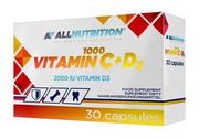 Witaminy i minerały - Allnutrition Vitamin C 1000 + D3, suplement diety, 30 kapsułek | Darmowa dostawa od 119,99 zł! 3637661 - miniaturka - grafika 1