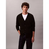 Swetry męskie - Calvin Klein Wełniany kardigan Regular Fit - miniaturka - grafika 1