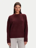 Swetry damskie - Vero Moda Sweter Boom 10320463 Bordowy Loose Fit - miniaturka - grafika 1
