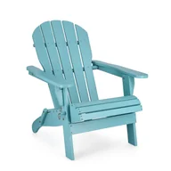 Fotele i krzesła ogrodowe - Składane krzesło ogrodowe "Philadelphia", 70x80x85 cm, drewno niebieskie - miniaturka - grafika 1