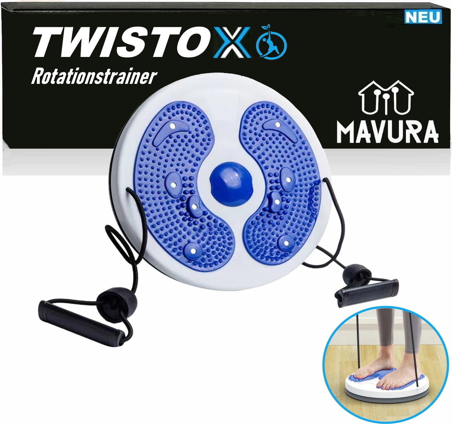 Trener obrotów TWISTOX na całe ciało chybotliwa deska balansowa poduszka balansowa