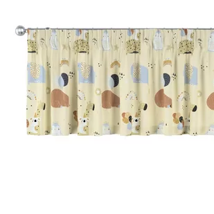 Lambrekin na taśmie marszczącej, beżowy, 130 × 40 cm, Magic Collection - Firany - miniaturka - grafika 1