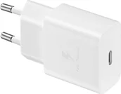 Zasilacze do laptopów - Ładowarka Samsung Samsung cestovní nabíječka EP-T1510EWE, PD, 15W, USB-C, bílá bulk - miniaturka - grafika 1