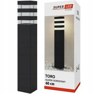 SuperLED Lampa ogrodowa stojąca LED 60 cm E27 zewnętrzna Słupek - Lampy ogrodowe - miniaturka - grafika 1