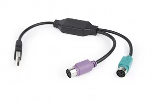 Gembird Adapter 2xPS2->USB mysz + klawiatura UAPS12-BK - Adaptery i przejściówki - miniaturka - grafika 2