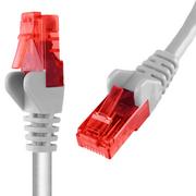 Pozostałe akcesoria sieciowe - Kabel RJ45 CAT 6 U/UTP AWG24 biały 20m - miniaturka - grafika 1