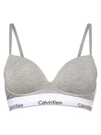 Biustonosze - Calvin Klein Damski biustonosz push-up Kobiety Bawełna szary marmurkowy, 70B - miniaturka - grafika 1