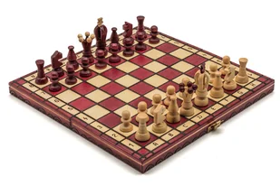 Szachy Królewskie, gra logiczna, Szachy Żurek, wiśniowe - Gry planszowe - miniaturka - grafika 1