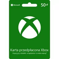 Kody i doładowania cyfrowe - Microsoft Kod podarunkowy Xbox 50 PLN - miniaturka - grafika 1