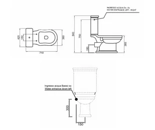 Hidra Ellade Toaleta WC stojąca kompaktowa bez kołnierza biała D13R.001 - odbiór osobisty: Kraków, Warszawa - Kompakty WC - miniaturka - grafika 1