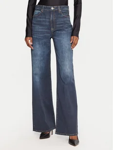 Guess Jeansy W5YA1A D0213 Granatowy Wide Leg - Spodnie damskie - miniaturka - grafika 1