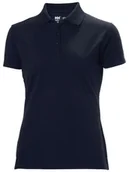 Koszulki i topy damskie - Helly Hansen Women's T-shirt HELLY HANSEN Manchester Polo, blue L - miniaturka - grafika 1