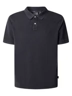 Koszulki męskie - Pepe Jeans Koszulka polo w kolorze czarnym - miniaturka - grafika 1