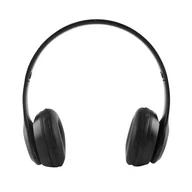 Słuchawki - Avizar Stereo Radio FM Wejście Jack 3,5 mm Składany-Czarny - miniaturka - grafika 1