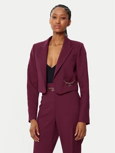 Rinascimento Marynarka CFC0121906003 Bordowy Regular Fit - Marynarki i żakiety damskie - miniaturka - grafika 1