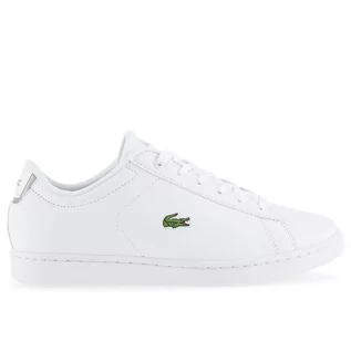 Buty sportowe damskie - Buty Lacoste Carnaby Evo 741SUJ0003-21G - białe - grafika 1