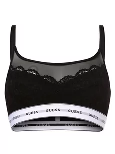 GUESS - Gorset damski, czarny - Biustonosze - miniaturka - grafika 1