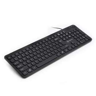 Powerton WPK102, US, klasyczna, przewodowa (USB), czarna, cicha - Klawiatury - miniaturka - grafika 1