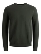 Swetry męskie - Jack & Jones Sweter "Emil" w kolorze ciemnoszarym - miniaturka - grafika 1