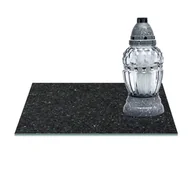 Lampiony i znicze - SZKLANA PODSTAWKA POD ZNICZE 40x30 Asfalt 318b - miniaturka - grafika 1