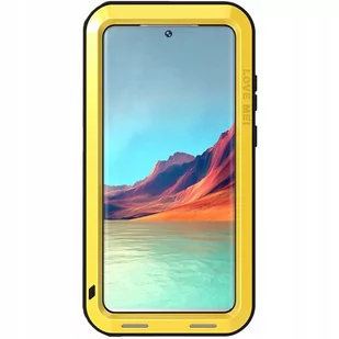 Love Mei Etui Pancerne Galaxy S22 Ultra, żółte 6932809617148 - Etui i futerały do telefonów - miniaturka - grafika 1
