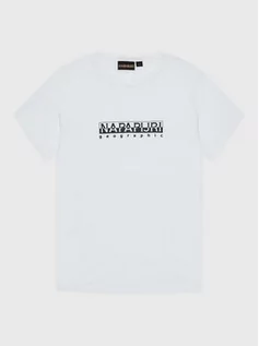 Koszulki i topy damskie - Napapijri T-Shirt S-Box NP0A4GNJ M Biały Regular Fit - grafika 1