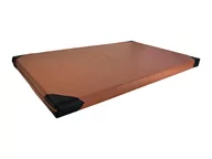 Maty do ćwiczeń - Materac gimnastyczny UNDERFIT 200 x 120 x 5 cm twardy brązowy - miniaturka - grafika 1