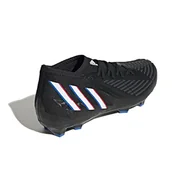 Piłka nożna - adidas Predator Edge.2 FG, buty piłkarskie mieszane, czarne/białe/czerwone (Negbás Ftwbla Rojint), 36 2/3 EU, Czarny Biały Czerwony Negbás Ftwbla Rojint, 36.5 EU - miniaturka - grafika 1