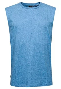 Superdry Koszula męska kamizelka T-shirt, Jasny niebieski krzyk, M - Garnitury - miniaturka - grafika 1