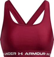 Bielizna sportowa damska - Under Armour Stanik sportowy Under Armour bordowy Armour Mid Crossback XS - miniaturka - grafika 1