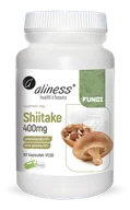 Suplementy naturalne - Aliness Shiitake FUNGI Ekstrakt 400 mg Zdrowe Grzyby (90 kaps) VEGE ALI-179 - miniaturka - grafika 1