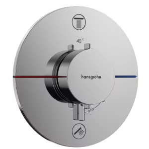 HANSGROHE 15556000 ShowerSelect Comfort S Bateria termostatyczna, podtynkowa do 2 odbiorników ze zintegrowanym systemem zabezpieczającym zgodnie z EN 1717 Chrom - Baterie podtynkowe - miniaturka - grafika 1