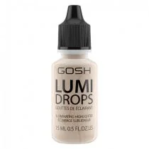 GOSH Gosh Lumi Drops - Płynny rozświetlacz 002 Vanilla - Rozświetlacze do twarzy i ciała - miniaturka - grafika 2