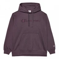 Bluzy sportowe damskie - Damska bluza dresowa nierozpinana z kapturem Champion Rochester Hooded Sweatshirt - brązowa - CHAMPION - miniaturka - grafika 1