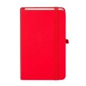 Artykuły biurowe - Notes A6 kieszonkowy z gumką Romantyzm linia czerwony - miniaturka - grafika 1