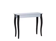 Konsole i sekretarzyki - Konsola LILLO 85x35cm Czarne Nogi / Jasnoszara - miniaturka - grafika 1