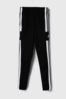 Spodnie i spodenki dla chłopców - adidas spodnie SQ21 TR PNT Y GK9553 kolor czarny gładkie - grafika 1