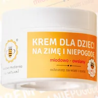 Kremy dla dzieci - Miodowa Mydlarnia Krem Ochronny Dzieci Niemowląt Mróz Wiatr Zimę Naturalny 45 g - miniaturka - grafika 1