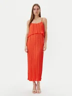 Sukienki - SUKIENKA LETNIA NA CO DZIEŃ WIZYTOWA rozmiar XL POMARAŃCZOWA MAITE BY LOLA - miniaturka - grafika 1