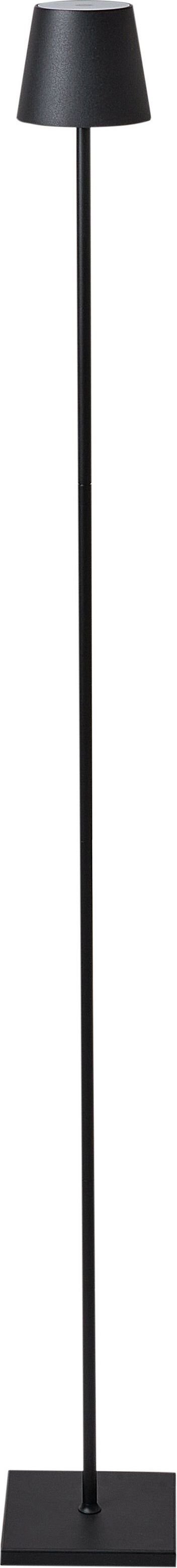 BELIANI Lampa stojąca czarna metal klosz nowoczesna