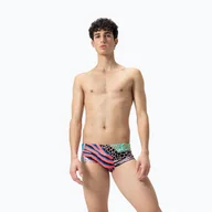 Kąpielówki męskie - Bokserki pływackie męskie Speedo 13.5 cm Allover Training Club Brief - miniaturka - grafika 1