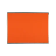 Tablice i flipcharty - ekoTAB Tablica tekstylna ekoTAB w aluminiowej ramie, 90 x 60 cm, pomarańczowa 535097 - miniaturka - grafika 1