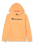 Bluzy dla chłopców - Champion Bluza chłopięca Legacy American Classics-Ultra Light Powerblend Terry Logo Hooded, pomarańczowy, 3-4 Lat - miniaturka - grafika 1