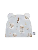 Czapeczki dla niemowląt - Bonjour Cherie Czapeczka niemowlęca bawełna organiczna Owieczki, Rozmiar: 62 - miniaturka - grafika 1